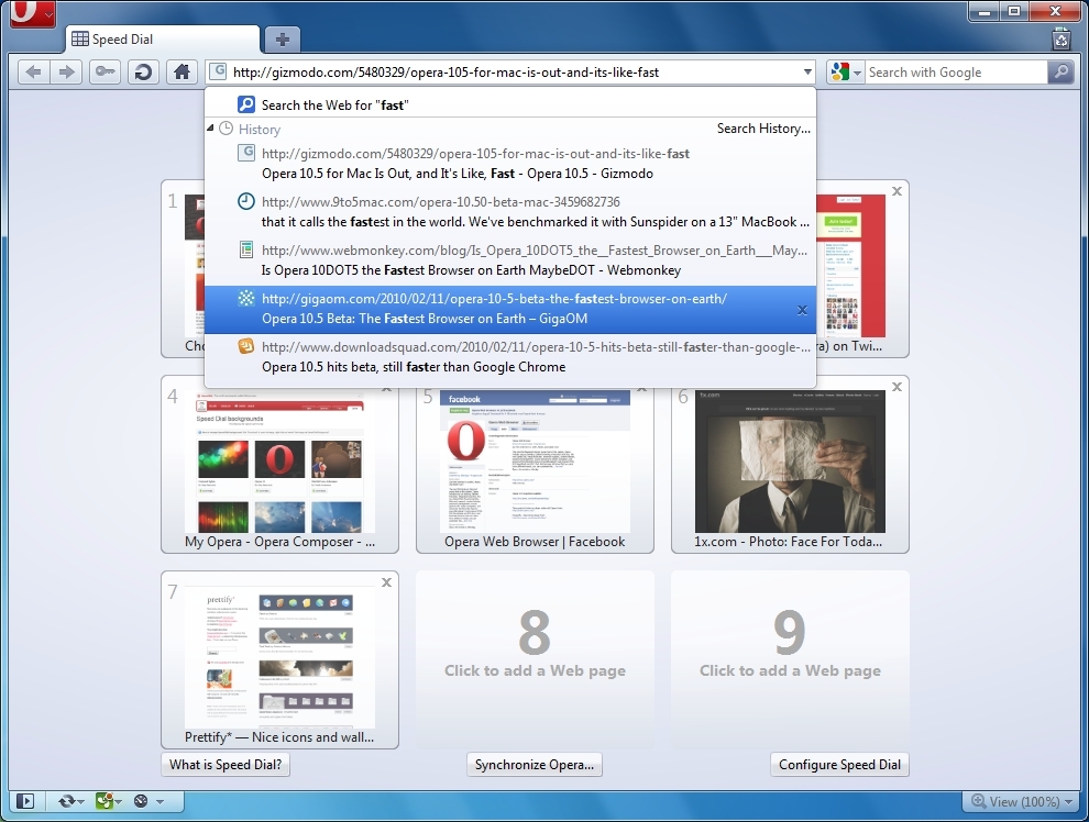 opera web browser initial release
